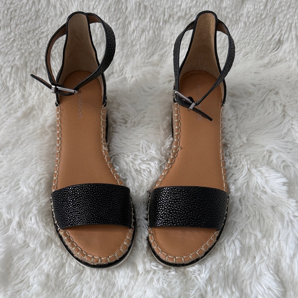 Alex Marie Black and Tan Sandals